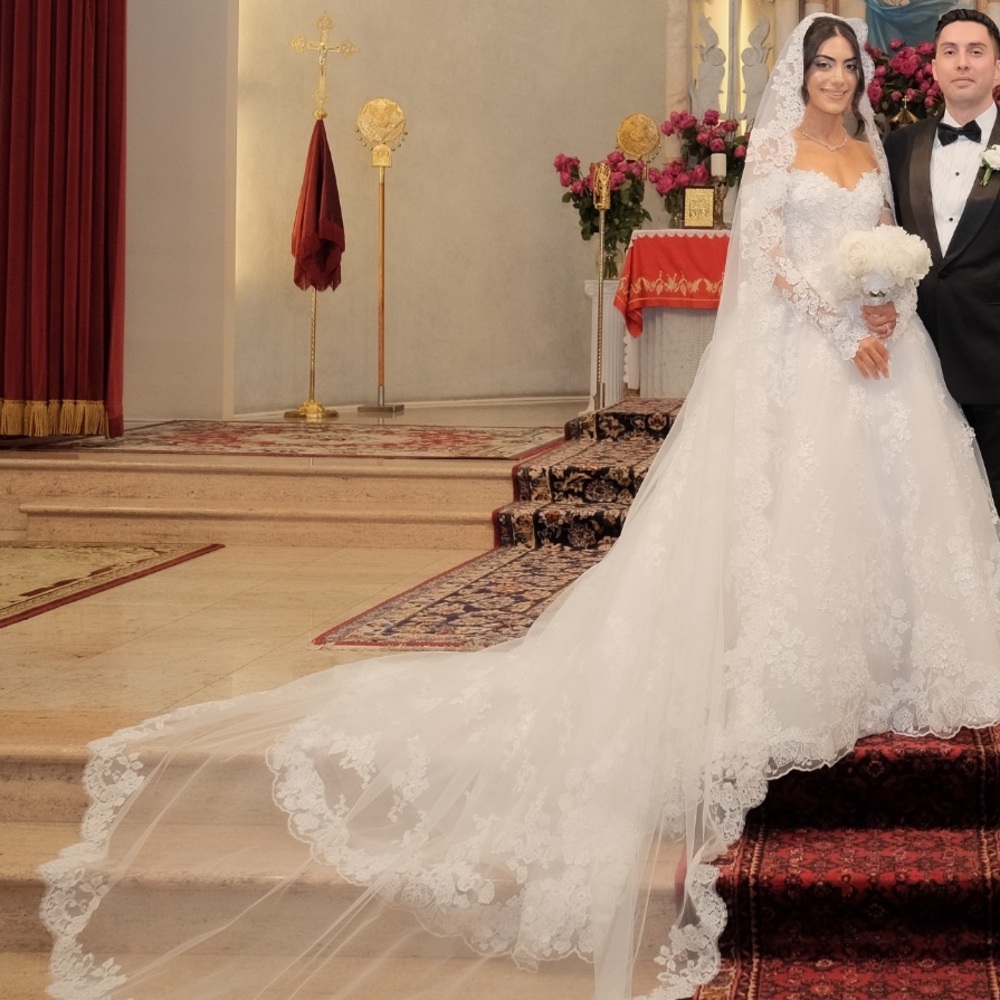 Monique Lhuillier Custom Gianna Wedding Dress-Worn Once, Professionally Cleaned - Picture 8 of 16